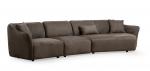 SELSEY Sofa modułowa Reevad 376 cm brązowy velvet