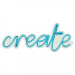 SELSEY Neon na ścianę Letely z napisem Create niebieski