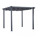 SELSEY Pergola ogrodowa Sherloo 3x3 m aluminiowa szara