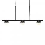 SELSEY Lampa wisząca Contina x3 czarna