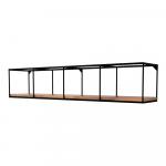 SELSEY Półka na ścianę Mairani w stylu industrialnym 120 cm