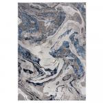 SELSEY OUTLET - Dywan nowoczesny Marbled 80x300 cm beżowo-niebieski