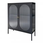 SELSEY Witryna dwudrzwiowa Nifests 110 cm czarna