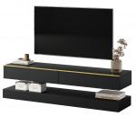 SELSEY Szafka RTV Hylia 140 cm Czarna