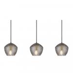 SELSEY Lampa wisząca Orbiform x3 szklany klosz