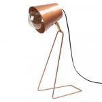 SELSEY Lampa stołowa Dantarilia minimalistyczna miedziana