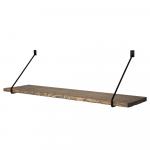 SELSEY Półka ścienna Dawras 60 cm czarny/orzech