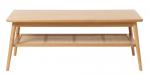 SELSEY Stolik kawowy Visimmy 60x120 cm dąb/plecionka