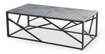 SELSEY Ława nowoczesna Lamorros 120x60 cm popielaty marmur/czarny