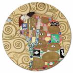 SELSEY Obraz okrągły Spełnienie Gustav Klimt średnica 60 cm