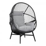 SELSEY Fotel ogrodowy Morrers rattan czarny