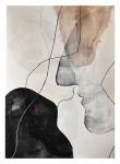 SELSEY Obraz ręcznie malowany Kiss 100x70 cm