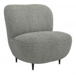 SELSEY Fotel kubełkowy Nicolio ciemnoszary boucle