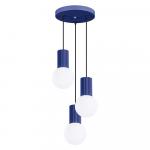 SELSEY Lampa wisząca Halo 3P ultramaryna