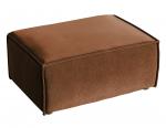 SELSEY Pufa Copertino 65x90 cm miedziana welur hydrofobowy