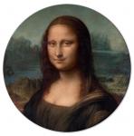 SELSEY Obraz okrągły Gioconda Leonardo da Vinci średnica 60 cm