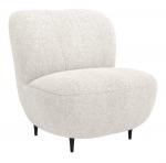 SELSEY Fotel kubełkowy Nicolio kremowy boucle