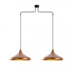 SELSEY Lampa wisząca Nairred x2 postarzane złoto
