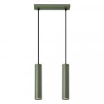 SELSEY Lampa wisząca Lagos 2 zielona oliwka