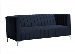 SELSEY Sofa dwuosobowa Paramaribo granatowy welur