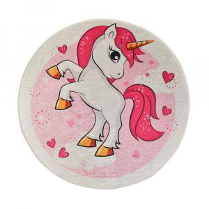 SELSEY Dywan do pokoju dziecięcego Dinkley Pony średnica 140 cm