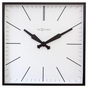 SELSEY Zegar ścienny Be Square 35 cm czarno-biały