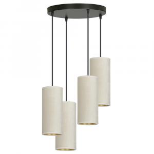 SELSEY Lampa wisząca Bonett x4 asymetryczna średnica 35 cm biała