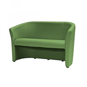 SELSEY Sofa dwuosobowa Raklev zielona ekoskóra