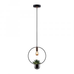SELSEY Lampa wisząca Nibbler okrągła z doniczką