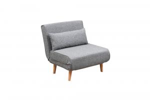 SELSEY Fotel rozkładany Pollely jasny szary