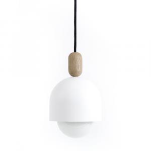 SELSEY Lampa wisząca Opik biała B04 węgiel kamienny