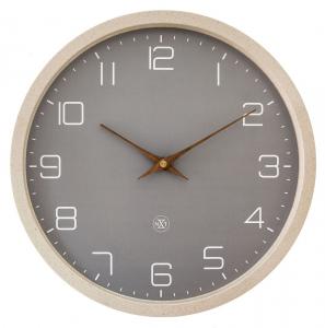 SELSEY Zegar ścienny Eco 30 cm beżowy