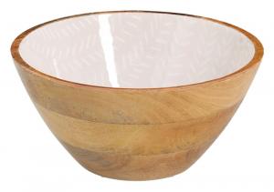 SELSEY Miska Cherrey 25x13 cm drewno mango beżowa