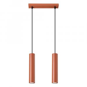 SELSEY Lampa wisząca Lagos 2 ochra czerwona