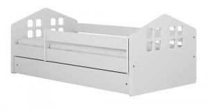 SELSEY Łóżko dziecięce Bubup 180x80 cm z szufladą białe