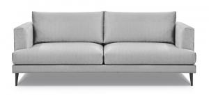 SELSEY Sofa dwuosobowa Dragato szary welur