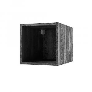 SELSEY Półka ścienna Sundfina 30x30x44 cm beton czarny