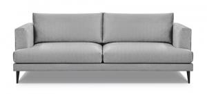 SELSEY Sofa trzyosobowa Dragato szara welur