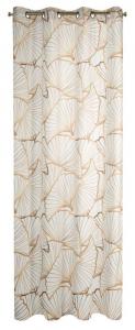 SELSEY Zasłona Luna 250x140 cm beżowo-biała