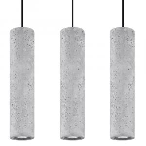 SELSEY Lampa wisząca Luvo 3L beton