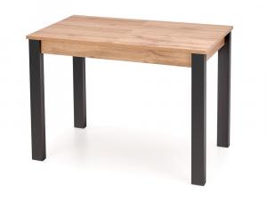 SELSEY Stół rozkładany Lorez 100-135x60 cm dąb wotan/czarny