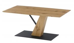 SELSEY Stolik kawowy Brescia 110x60 cm dąb/ czarny
