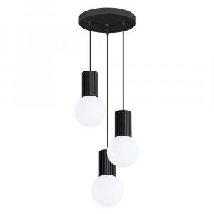 SELSEY Lampa wisząca Halo 3P czarna