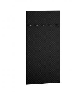 SELSEY Wieszak ścienny Ballarti 70 cm tapicerowany Czarny