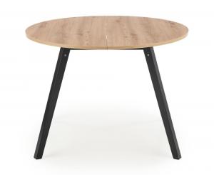 SELSEY Stół rozkładany Swoozer 102-142x102 cm dąb artisan/czarny