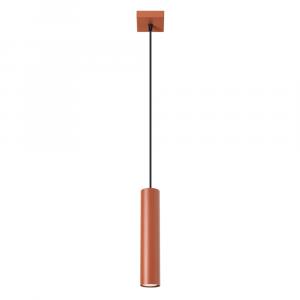 SELSEY Lampa wisząca Lagos 1 ochra czerwona
