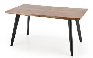 SELSEY Stół rozkładany Diggory 120-180x90 cm dąb naturalny/czarny