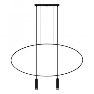 SELSEY Lampa wisząca Sancing 131 cm czarna