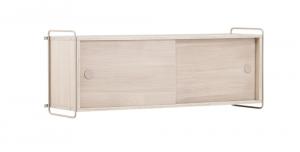 SELSEY Komoda wisząca Sereille 122x48 cm drewno bielone