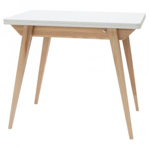 SELSEY Stół rozkładany Envelope 65-130x90 cm biały